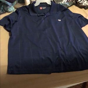 Chaps checkered blue polo.